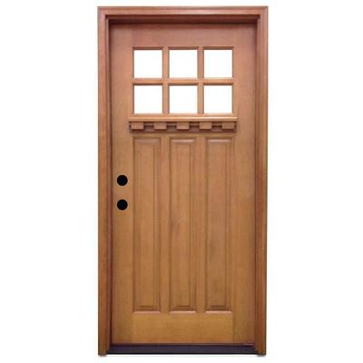 Steves & Sons 68 in. x 80 in. Savannah Clear 6 Lite RHIS Mahogany Stained  Wood Prehung Front Door with Double 14 in. Sidelites M6410-143014-CT-4IRH -  The Home Depot