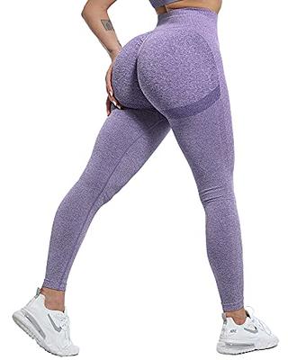 Women Scrunch Butt Lifting Booty Workout Leggings Seamless High Waist Yoga  Pants 