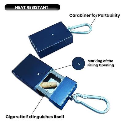 Set Of 3(black) Pocket Ashtray For Cigarettes, Smell Proof