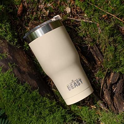 Beast 30 oz Tumbler Stainless Steel Vacuum Insulated Coffee Ice Cup Double  Wall Travel Flask (Sand) - Yahoo Shopping