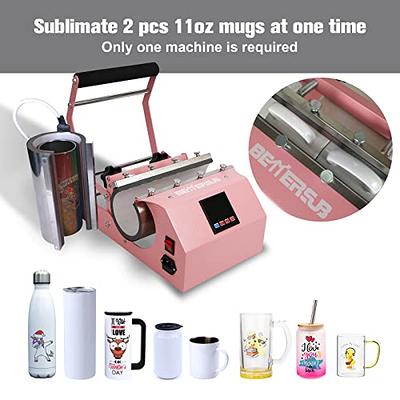 BetterSub Tumbler Mug Heat Press Machine 30 OZ 20 OZ 16 OZ Sublimation  Straight Skinny Tumbler Mug Sublimation Print 11 OZ 15 OZ Sublimation Mug  Heat Transfer Pink - Yahoo Shopping