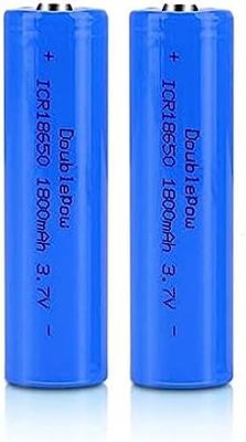 Rechargeable Battery Lithium Battery 3.7V 1800mAh ICR Large Capacity Long  Lasting Button Top Rechargeable Battery Li-ion Batteries for LED Flashlight  Lamp, 65 * 18mm, Blue,2 Pack - Yahoo Shopping