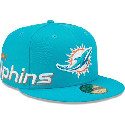 Men's Miami Dolphins New Era Aqua The League Throwback 9FORTY Adjustable Hat