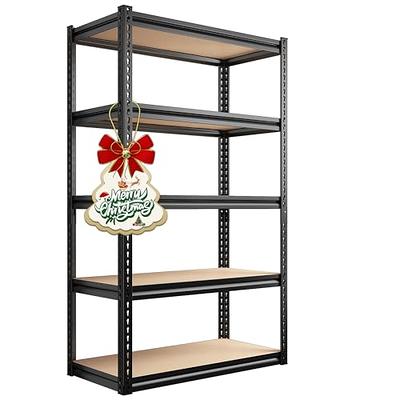 Hyper Tough 4-Tier Shelving Unit, W30 x D14 x H56 Multipurpose Home  Storage Organizer, Black