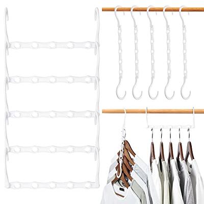 JDGOU Hangers Space Saving -20 Pack- Closet Organizers and Storage,Hanger  Organizer Sturdy Plastic Collapsible Hangers, College Dorm Room Essentials