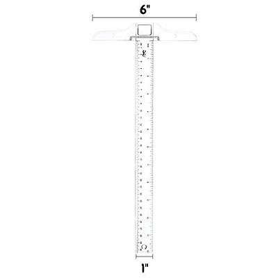 Mr. Pen- Ruler, 12 inch, Pack of 3, Clear Ruler 