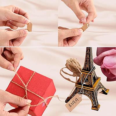 1000Pcs Price Tags with String Attached, Marking Tags Price Tags Writable  Kraft Blank Price Labels Display Tags with Hanging String, 1.02 x 0.59 Inch  - Yahoo Shopping