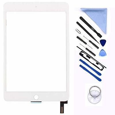  ANWARKA LCD Display Touch Screen Digitizer Assembly for IPad  Mini 4 A1538 A1550 7.9 Screen Replacement Parts, Without Home Button Front  Panel with Free Tool Set and Screen Protector (White) 