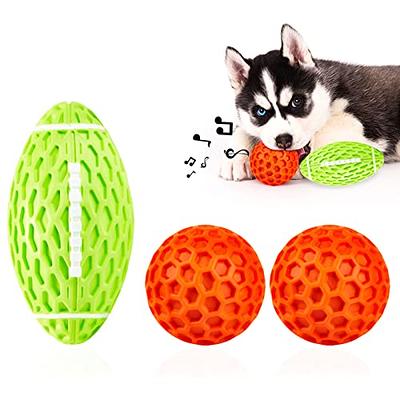 Squeaky Dog Toys For Aggressive Chewers: Rubber Puppy Chew Ball