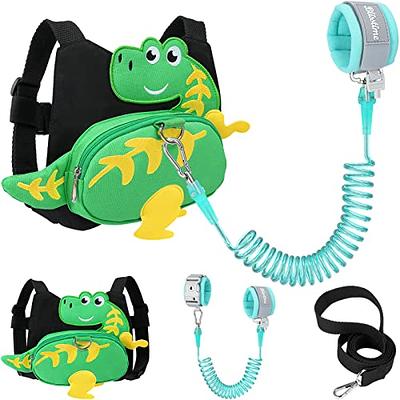 Toddler Backpack with Leash, 9.5 Kids Dinosaur Safety Leashes