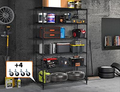 Bezuny Garage Shelving,78 Garage Storage Shelves Heavy Duty Garage Shelf,Adjustable Metal Shelf Storage Units,Heavy Duty Shelves for Storage,Metal