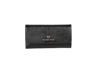 MICHAEL Michael Kors Jet Set Charm Large Trifold Wallet (Black) Handbags -  Yahoo Shopping