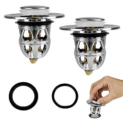 Dropship 1pc Drain Stopper Pop-Up Bounce Core Basin Drain Filter Valve Hair  Catcher Shower Sink Strainer Bath Stopper Bathroom Drain Cover to Sell  Online at a Lower Price