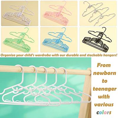 JSF Adjustable Baby Hangers for Baby Girl Boy, 20pcs Toddler Kids Child  Nursery Closet Hangers, Non-Slip and Extendable Laundry Infant Hangers for