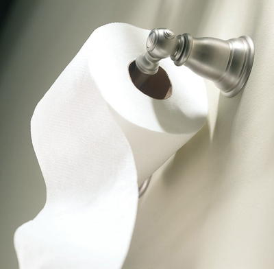 Better Homes & Gardens Free-Standing Toilet Paper Roll Holder, Satin Nickel  Finish