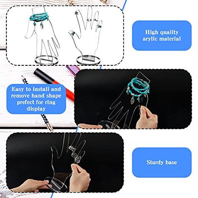 Jewelry Display Holder Plastic Mannequin Hand Jewelry Display Jewelry Stand  Necklace Bracelet Ring Watch Holder Compatible With Home Organizat