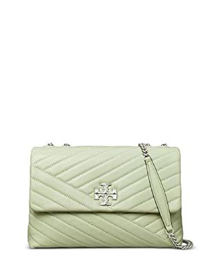 Small Kira Chevron Lacquered Raffia Convertible Shoulder Bag