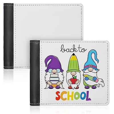 2Pcs Sublimation Wallet Blank for Men Pu Leather Heat Transfer DIY Bank  Card Holder Bifold Wallet for Back to School Gifts