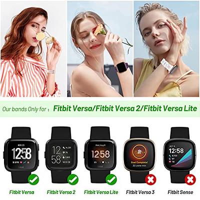 Replacement Band For Fitbit Versa/Versa 2 Soft Silicone Waterproof Watch  Strap