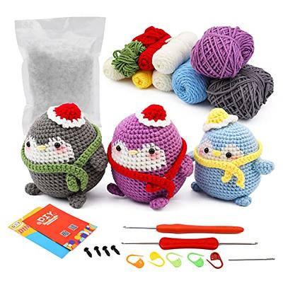 Mooaske Crochet Kit for Beginners with Crochet Yarn and Hook - Beginner  Crochet Kit for Adults with Step-by-Step Video Tutorials - Knitting Kit  Model