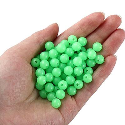 Hard Glow Fishing Beads 3mm-12mm Black Plastic Beads Round