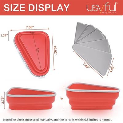 Pizza Storage Container Reusable Silicone Pack Microwavable Slice Keeper Box