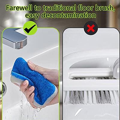 Long Handle Sponge Cleaning Brush For Tile, Bathtub, And Pool