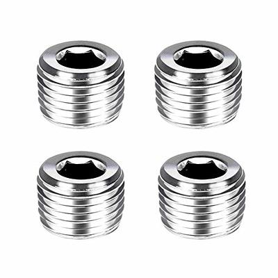 uxcell 304 Stainless Steel Pipe End Cap Fitting 3/4 NPT Female Thread Plug  2pcs