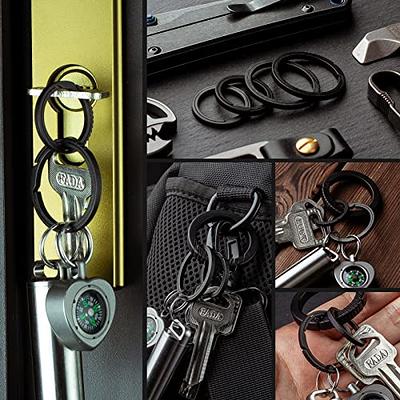 TISUR Titanium Carabiner Keychain Clip+Key Rings for Keychains - Yahoo  Shopping