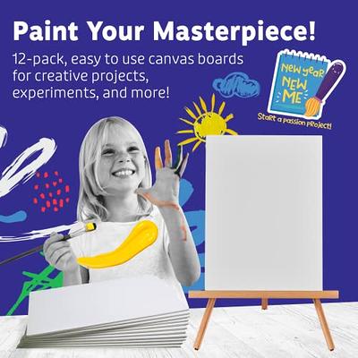 Artlicious Canvases for Painting - Pack of 12, 12 x 16 Inch Blank