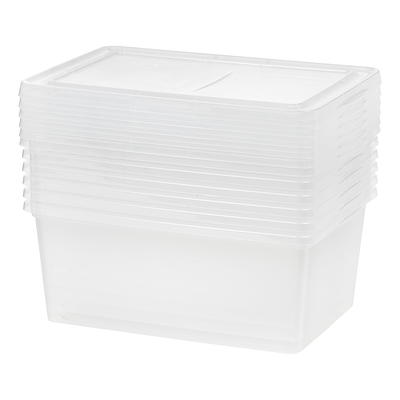 Sterilite 2.0 Gal. Plastic FlipTop Latching Storage Box Container, Clear  (30-Pack) 30 x 18058606 - The Home Depot