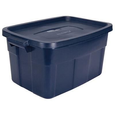  Hefty Hi-Rise 18 Qt. Lift Off Lid Storage Tote, Gray/Clear,  8/Pack (HFT-7160010665666-8)