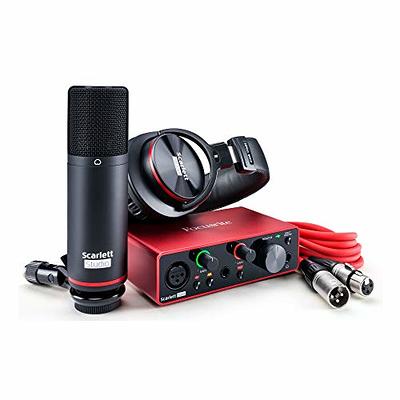 Focusrite Scarlett Solo Studio 3rd Gen USB Audio Interface and Recording  Bundle with Microphone, Headphones, XLR Cable, Knox Studio Stand, Shock  Mount and Pop Filter (7 Items) - Yahoo Shopping