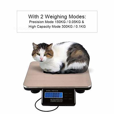 Fuzion 330lbs/5 oz Digital Shipping Scale for Packages, Heavy Duty Weight  Scale, Stainless Steel Large Platform, Commercial Scale for Business,  Office