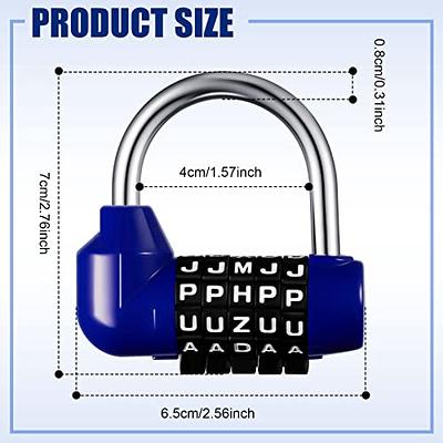 NBYT Gym Locker Lock,5 Digit Combination Lock,Safety Password Padlock for School Gym Locker,Sports Locker,Fence,Toolbox,Case,Hasp