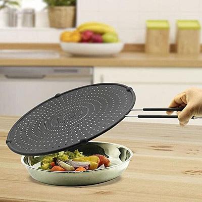 12.5 Silicone Splatter Screen Pan Cover,Oil Splash Guard,Heat Insulation  Cooling Mat,Non-Stick Universal Pan Cover for Frying Pan, - Yahoo Shopping