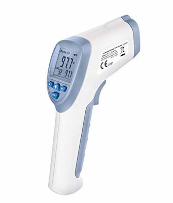 Touchless Thermometer for Adults, Non-Contact Ear and Forehead Thermometer  - Digital Infrared Thermometer for Fever with LCD Screen, Memory Recall,  Fever Alarm - For Babies, and Children by Medi-More 