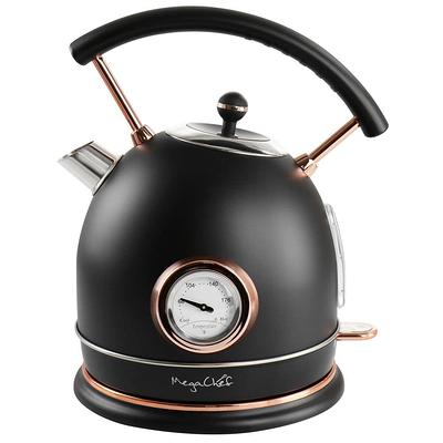 MegaChef 1.8L Glass Stainless Steel Electric Tea Kettle