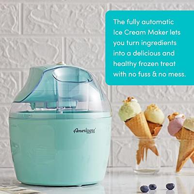 Americana EIM-1400R 1.5 Qt Freezer Bowl Automatic Easy Homemade Electric  Ice Cream Maker, Ingredient Chute, On/Off Switch, No Salt Needed, Creamy  Ice