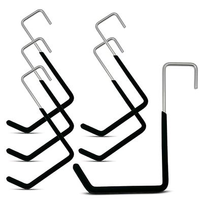 Large Vinyl Coated Heavy Duty Garage Storage Utility Hanging Hooks