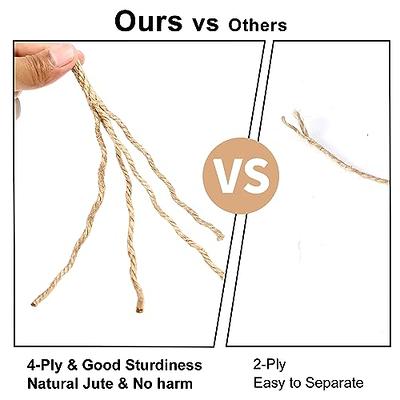 Aoneky Jute Rope - 1 Inch 96 Feet Twisted Hemp Rope for Crafts