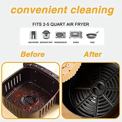 Air Fryer Disposable Paper Liner - 100 Plack, 6.3 Airfryer Instant Pot  Oven Insert Parchment Sheets Round, Grease and Water Proof Non Stick Basket  Liners for Baking Cooking 