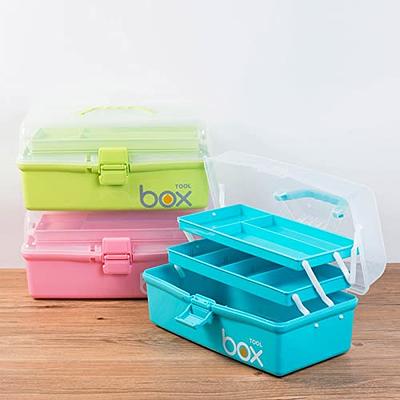 5pcs Portable Transparent Container Bin Multipurpose Plastic