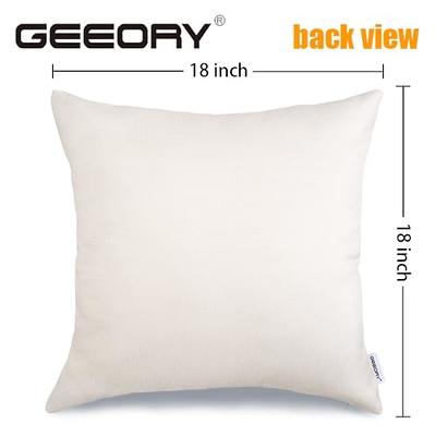 5 Pack Sublimation Pillow Cases 18x18, Blank Linen Pillow Covers with  Invisible Zipper