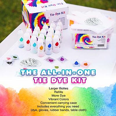 Tie Dye Kit for Kids and Adults - Easy DIY Tie Dye Party Kit with 18 Colors