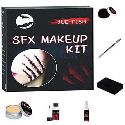 Scar Wax Kit, Fake Blood Gel Making Artificial Scar, Joker Face Paint,  Sfx Vampire Makeup Special Effect Makeup Kit For Halloween Theme Dress Up  Par