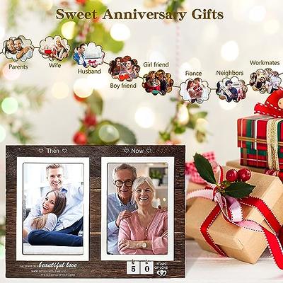 Anniversary Gift for Parent Then and Now Picture Gift Anniversary Gift Wall  Art Gift for Golden Anniversary Couple Sign Wedding Gift -  Hong Kong