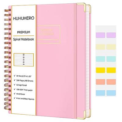  Lined Journal Notebook for Women, A5 Pink Hardcover