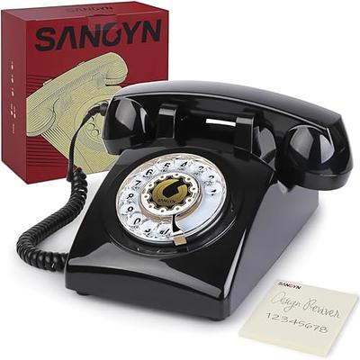 Vintage Telephone, Desktop Retro Antique Telephone, Clear Sound/Large  Button/High Definition Sound Quality for Home/Office