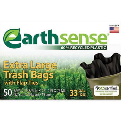 Top Knot Bags 55 Gallon Garbage Trash Bag 38X58 1.2 Mil Black 100 Count  Can Liner Bulk 56 Gallon 57 Gallon 58 Gallon 59 Gallon 60 Gallon 55-60  Gallon Made in USA - Yahoo Shopping